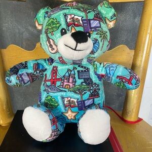 Plushology California Totally United Eco Teddy Bear 9”